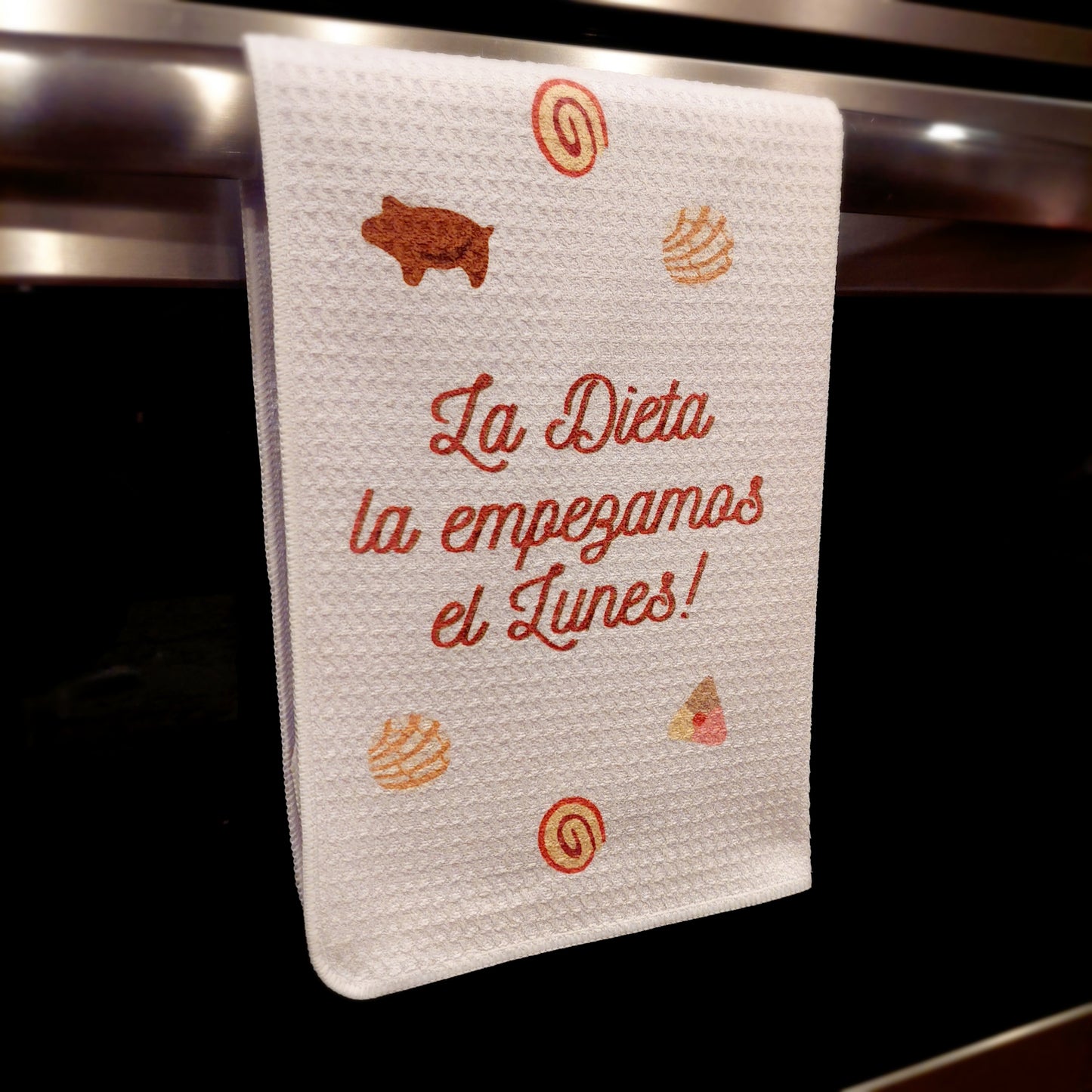 La dieta la empezamos el Lunes! Pan dulce - Kitchen towel