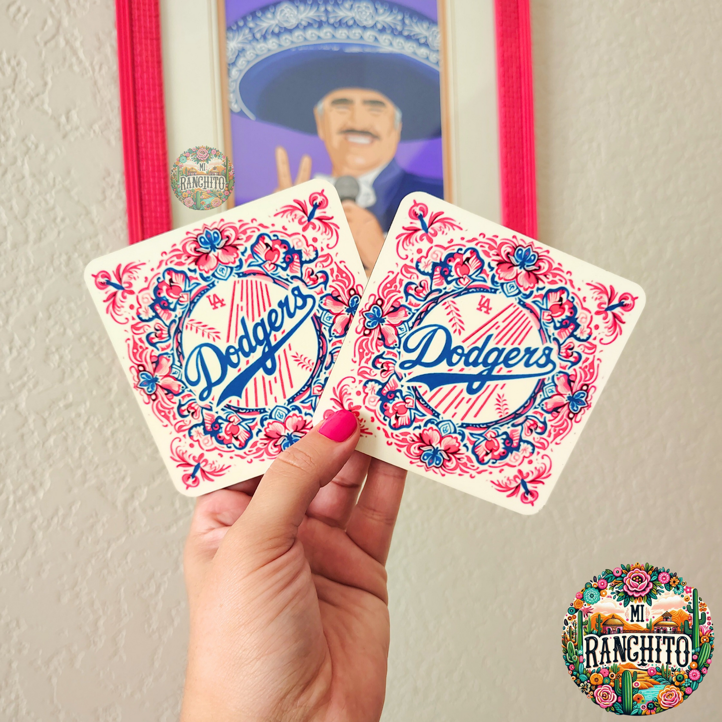 L.A Talavera inspired coaster - Pink