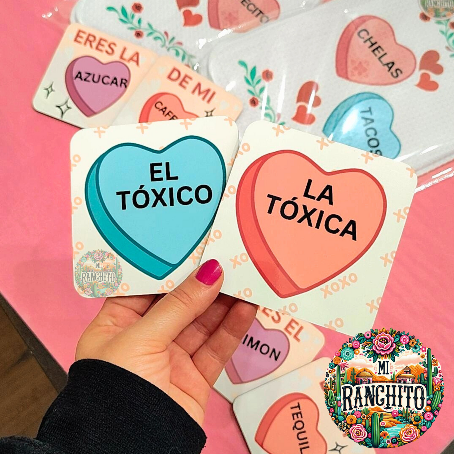 Toxicos - Corazoncito Set of 2 Coasters