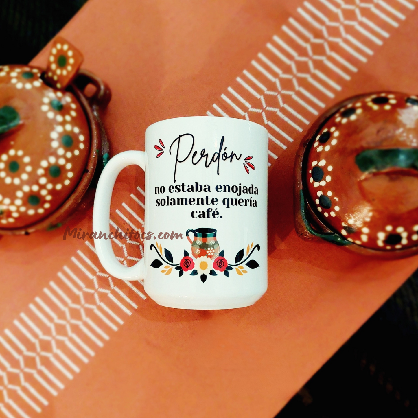 Perdón no estaba enojada solamente quería café - 15oz Coffee Mug