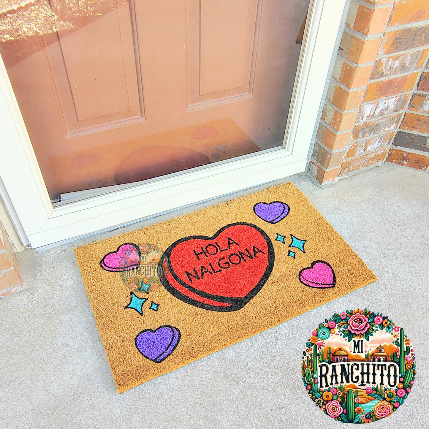 Hola Nalgona con corazones