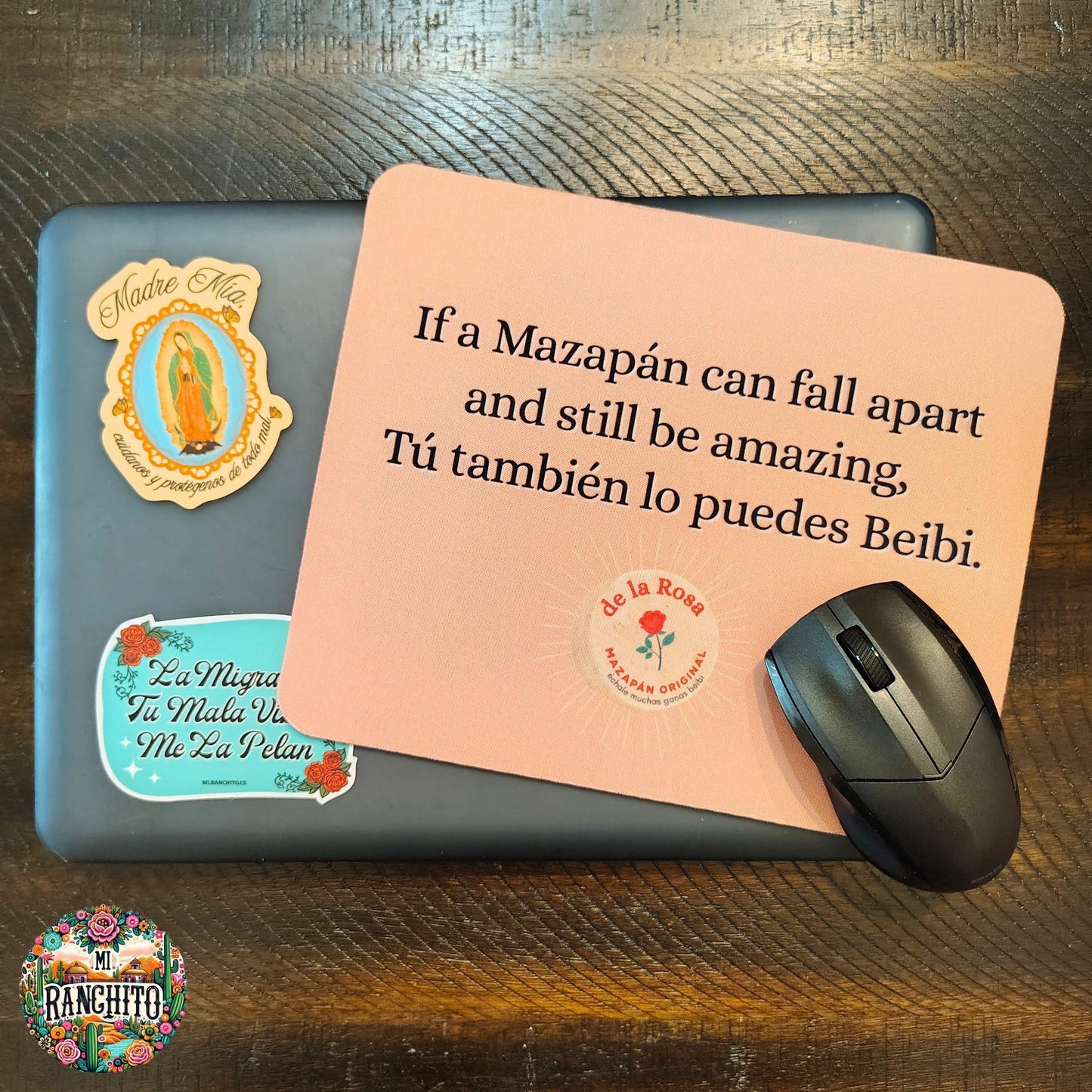 If a Mazapán can fall apart (Brown) - Mouse Pad