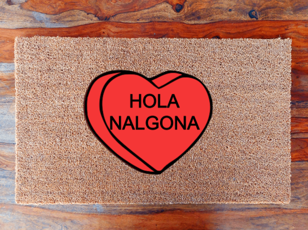 Hola Nalgona - Corazon rojo
