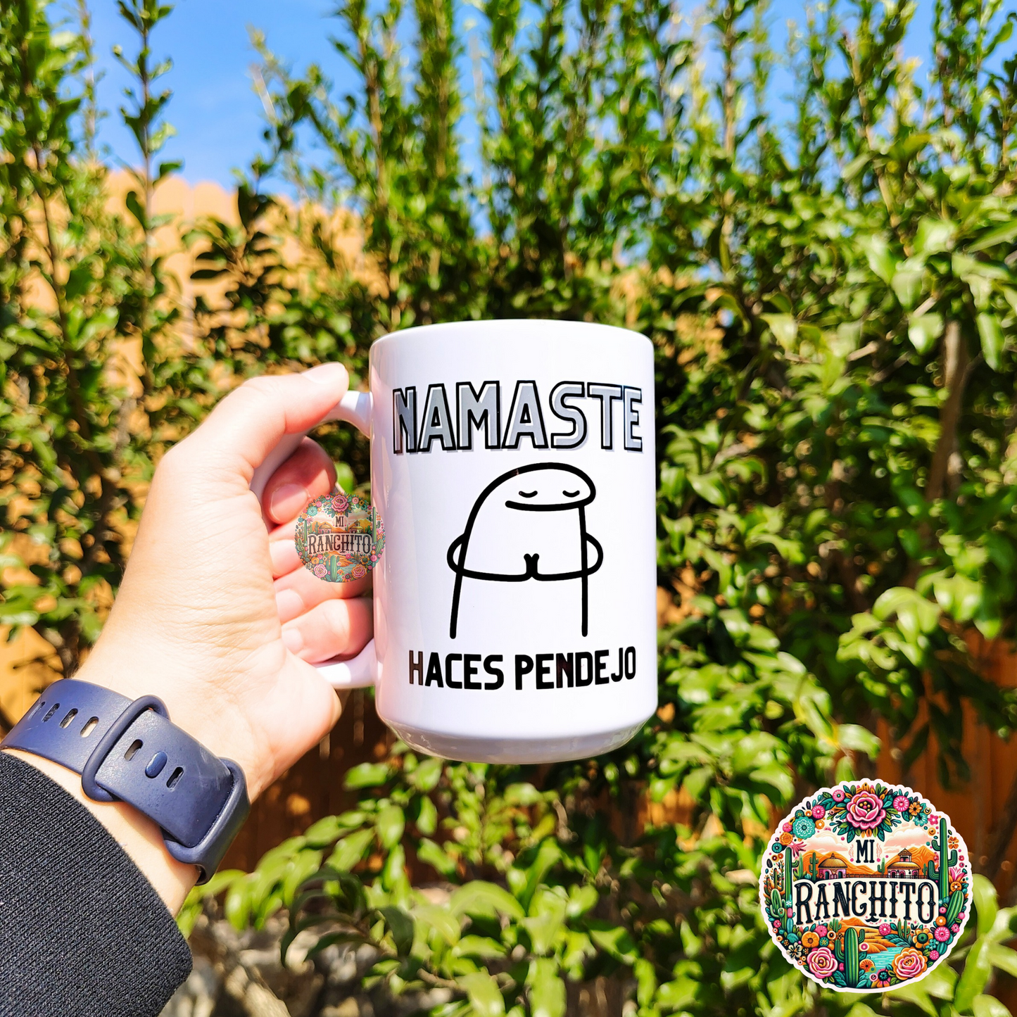 Namaste haces pendejo - 15oz Coffee Mug