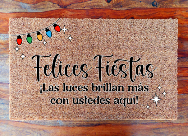 Felices Fiestas - Las Luces - Doormat