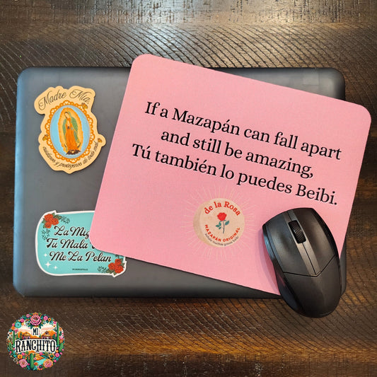 If a Mazapán can fall apart (Pink) - Mouse Pad