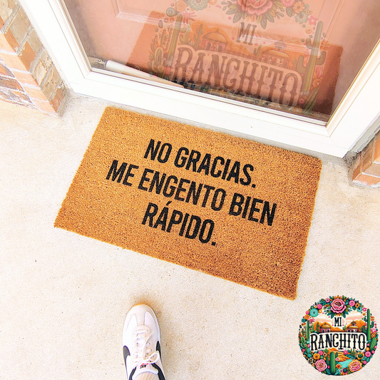 No gracias. Me Engento Bien Rápido- Doormat