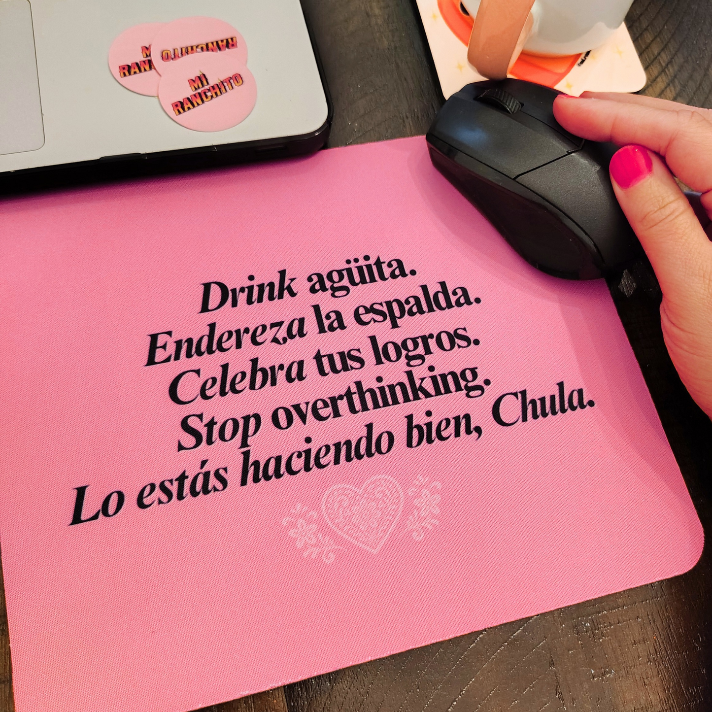 Drink agüita . Endereza la espalda - Mouse pad