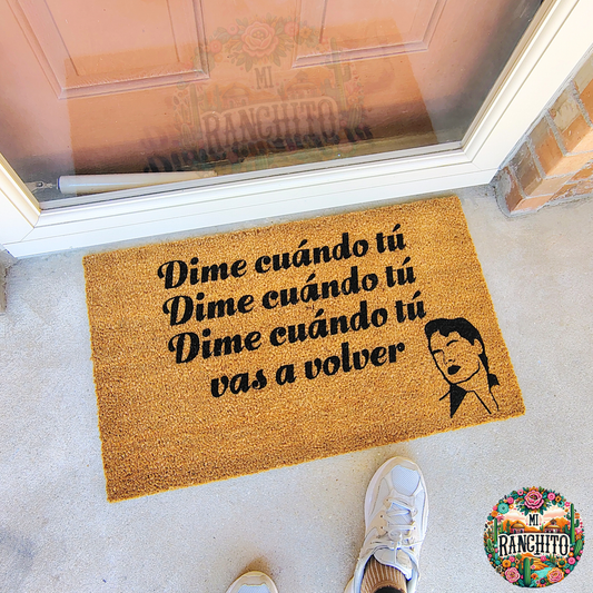 Dime cuándo tú - Doormat
