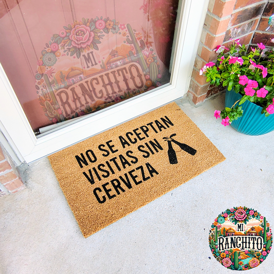 No se aceptan visitas sin cerveza - Doormat