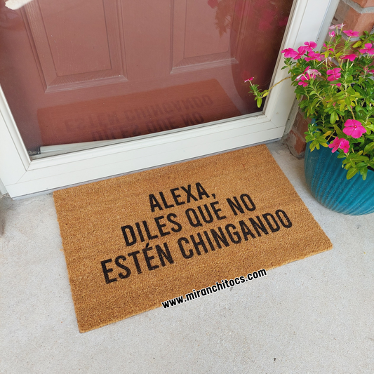 Alexa diles que no estén chingando - Doormat