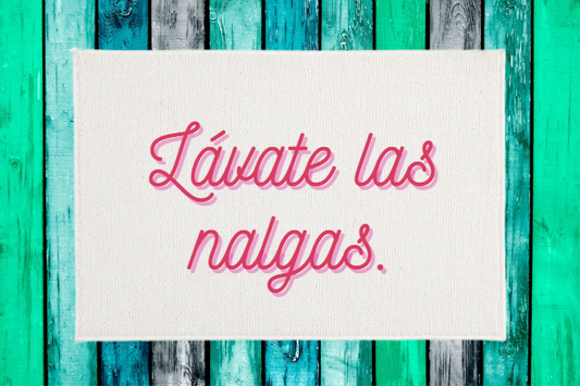 Lavate las nalgas - Bath mat